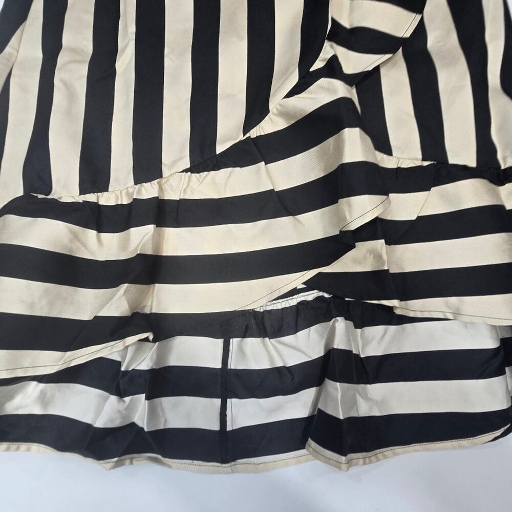 LPA Hi Low Ruffle Skirt in Black & White XS - Picture 3 of 12